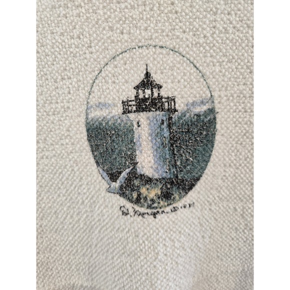 VTG D Morgan Maxi Dress S/S Cotton Blend Boucle "You do Not Walk Alone" SZ L GUC - Picture 4 of 8